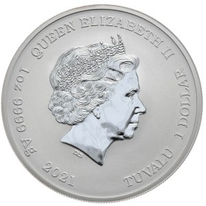 Tuvalu, 1 Dolar, 2021r., J.W.