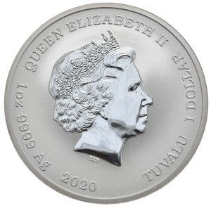 Tuvalu, $1, 2020, Duke