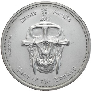 Palau, Dollars, 2016, Year of the Monkey
