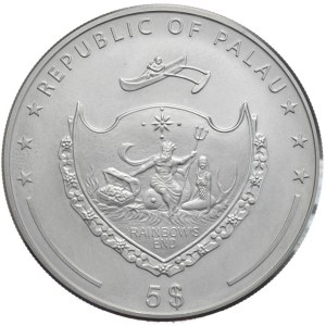 Palau, Dollars, 2016, Year of the Monkey