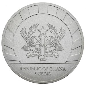 Ghana, 5 Cedis, 2015r., Rok Kozy