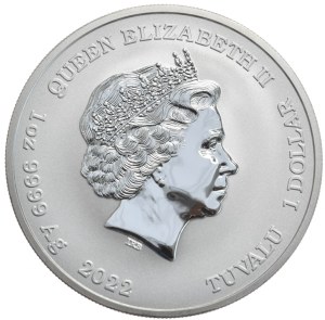Tuvalu, $1, 2022, Ryu, Color