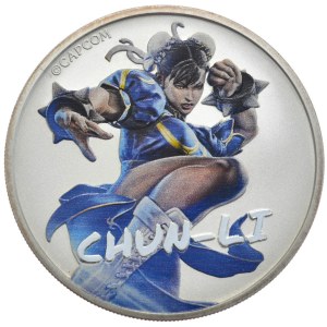 Tuvalu, 1 Dolar, 2022r., Chun-Li, Kolor