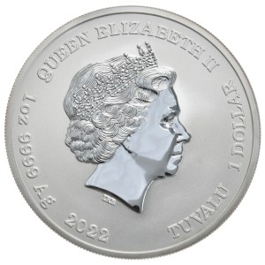 Tuvalu, 1 Dolar, 2022r., Chun-Li, Kolor