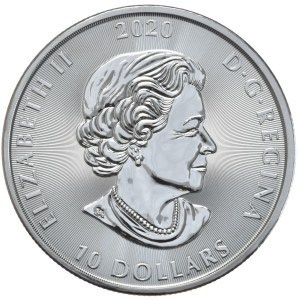 Kanada, 10 Dolarów, 2020r., Kraken, 2oz.