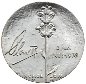 Norway, 50 Crowns, 1978, Olaf V