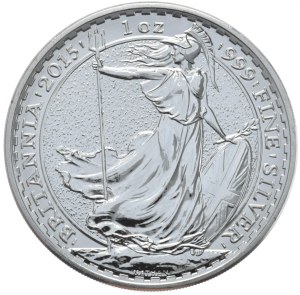 United Kingdom, UK, 2015, 1 oz.