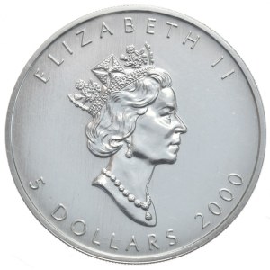 Kanada, 5 Dolarów, 2000r., Liść, PrivyMark