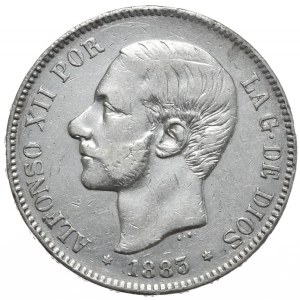 Hiszpania, 5 Peset, 1883r.