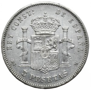 Hiszpania, 5 Peset, 1883r.