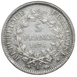 Francja, 5 Franków, 1876r., Herkules