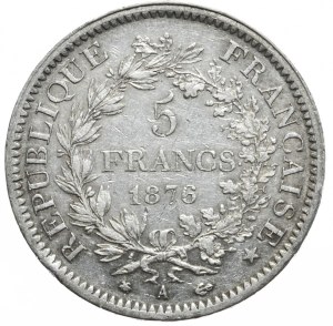 France, 5 Francs, 1876, Hercules