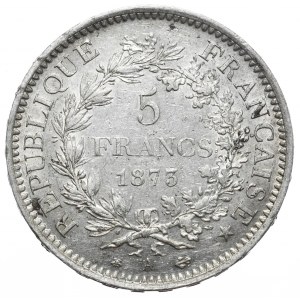 Francja, 5 franków, 1873r., Herkules