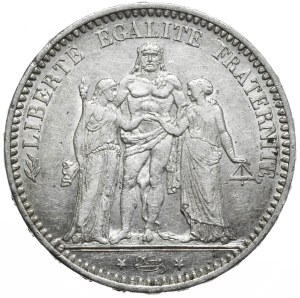 France, 5 francs, 1873, Hercules