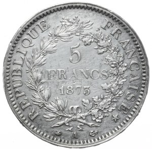 France, 5 francs, 1873, Hercules