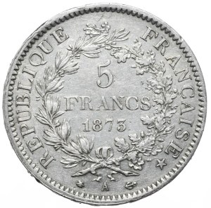 France, 5 francs, 1873, Hercules