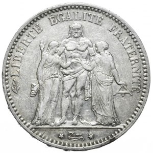 France, 5 francs, 1873, Hercules
