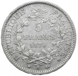 France, 5 Francs, 1875, Hercules