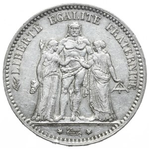Francja, 5 Franków, 1875r., Herkules