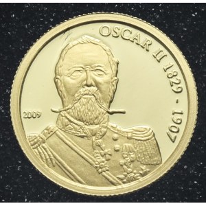 Wyspy Cooka, 10 Dolarów, 2009r., Oskar II