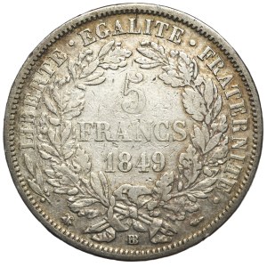 France, 5 Francs, 1849, BB, Ceres
