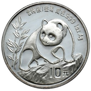 Čína, Panda, 1990, 1oz., veľký dátum