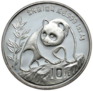 China, Panda, 1990, 1oz., Big date