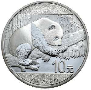 China, Panda, 2016, 30g, Ag 999