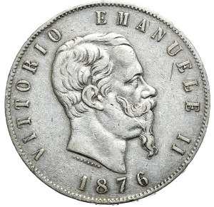 Italy, 5 lire 1876 R, Rome