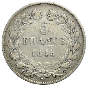 Francja, 5 Franków, 1845r., Lille
