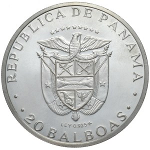 Panama, 20 Balboas, 1973r., 3,85oz.