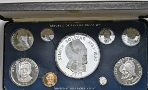 Panama, mint set 1975, in original box with certificate