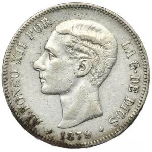 Hiszpania, 5 Peset, 1879r.