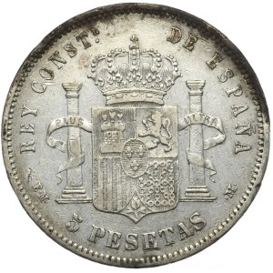 Hiszpania, 5 Peset, 1879r.