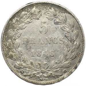 France, 5 Francs, 1846, BB