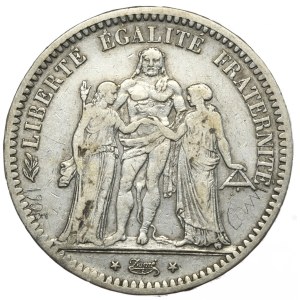 France, 5 Francs, 1848, Hercules, first vintage