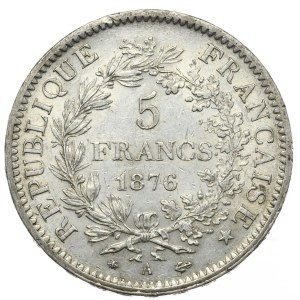 France, 5 Francs, 1876, A, Hercules