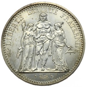 Francja, 10 franków, 1972r., Herkules, rzadszy rocznik
