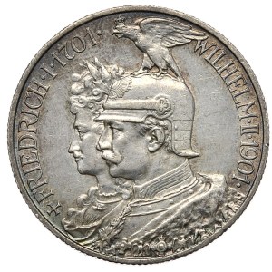 Niemcy, Prusy, 2 marki 1901 A, Berlin, 300 lat Królestwa Prus