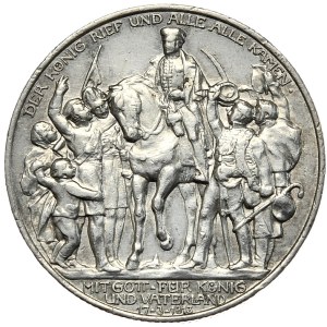 Niemcy, Prusy, 2 marki 1913, 100. rocznica zwycięstwa pod Lipskiem