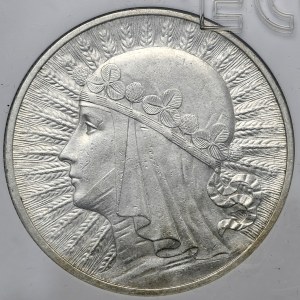 Poland, 10 zloty, 1932, without mint mark, GCN AU 55