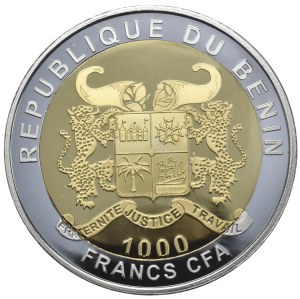 Benin, 1000 francs, 2015, Gold Britain, 1oz., Rarity