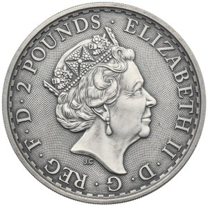 Wielka Brytania, Brytania, 2019r., 1 oz., Rzadkość