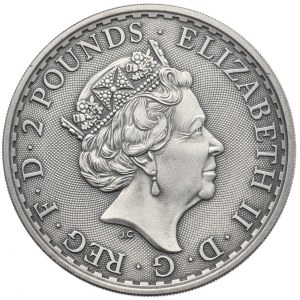 Wielka Brytania, Brytania, 2019r., 1 oz., Rzadkość
