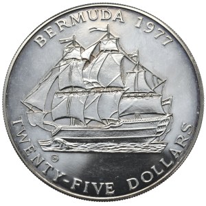 Bermudy, 25 Dolarów, 1977r., Rzadkość