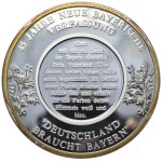 RFN, Bawaria, medal Franz Joseph Strauss z monetą 2 DM w środku.