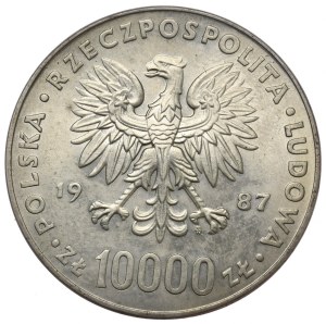 People's Republic of Poland, 10000 gold 1987 John Paul II