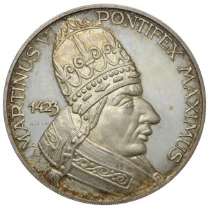 Italy, Medal Pope Martin V, 1975, 925 silver