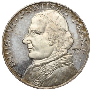Italy, Medal Pope Pius VI, 1975, 925 silver