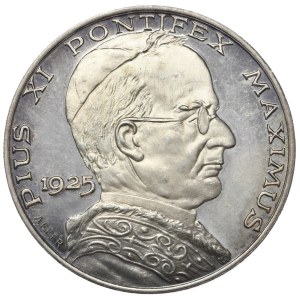 Włochy, Medal papież Pius XI, 1975, srebro 925